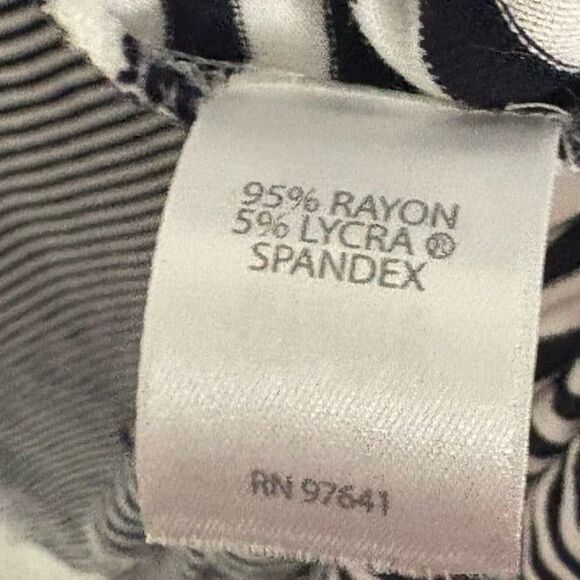 J. Jill Navy And White Stripe Maxi Dress Size Medium - Picture 7 of 7